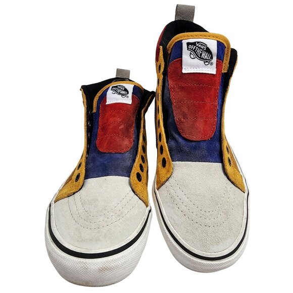 Vans Sk8-Hi Reissue Cap Multicolor Suede Sneakers Mens 7 Womens 8.5 - Picture 2 of 9